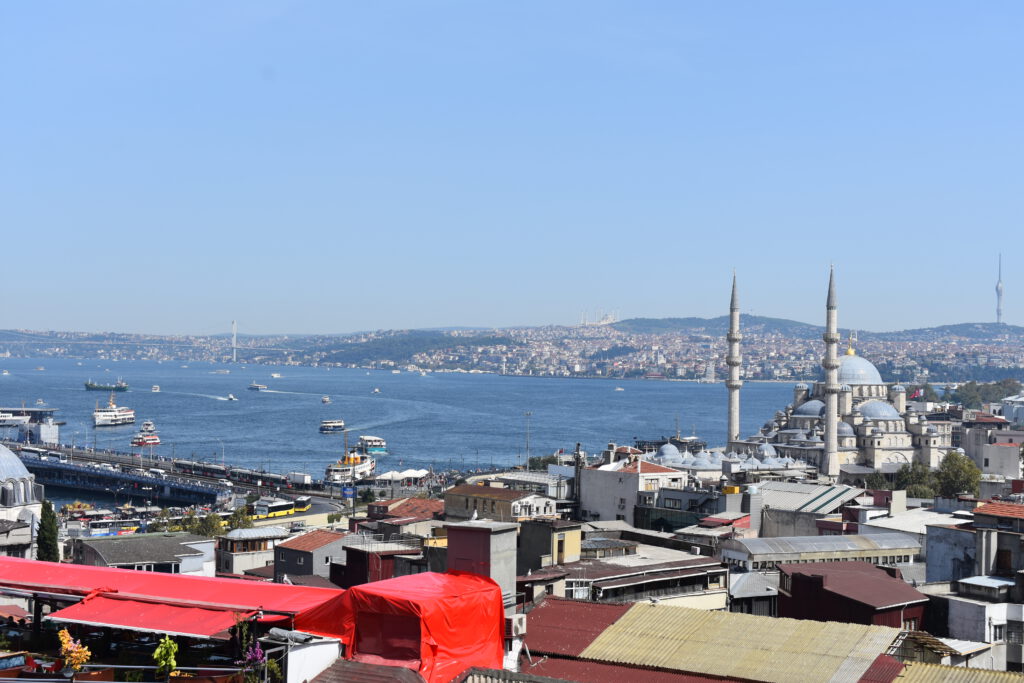 Blick auf den Bosporus in Istanbul