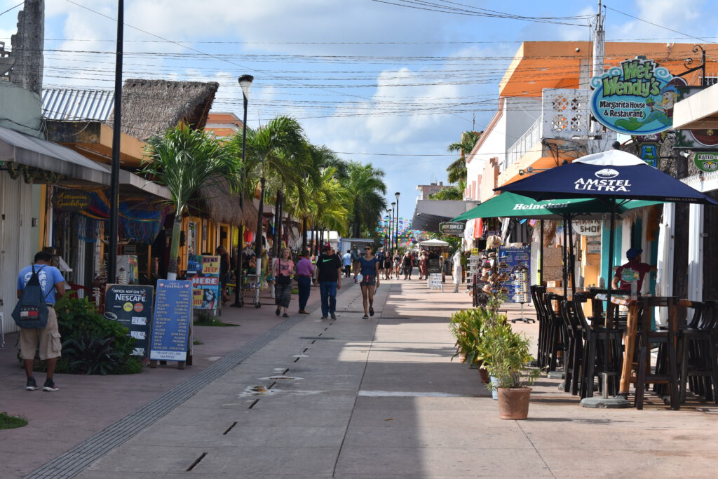 Fußgängerzone von Cozumel