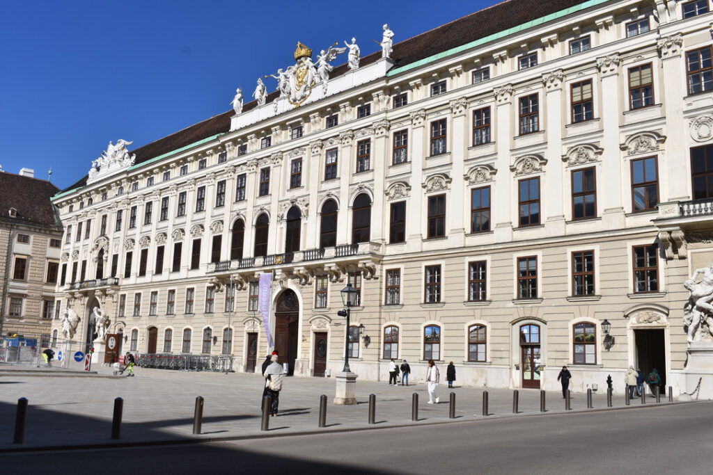 Blick auf die Hofburg in Wien