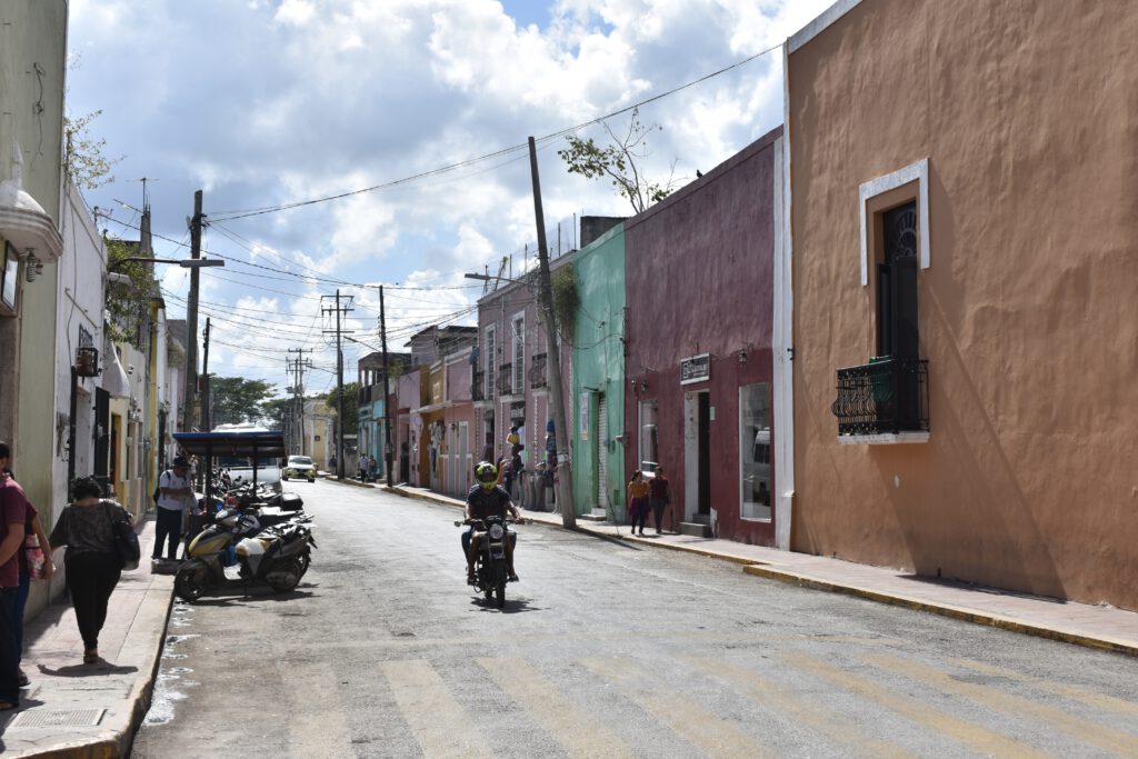 Straßenzug in Valladolid, Yucatán
