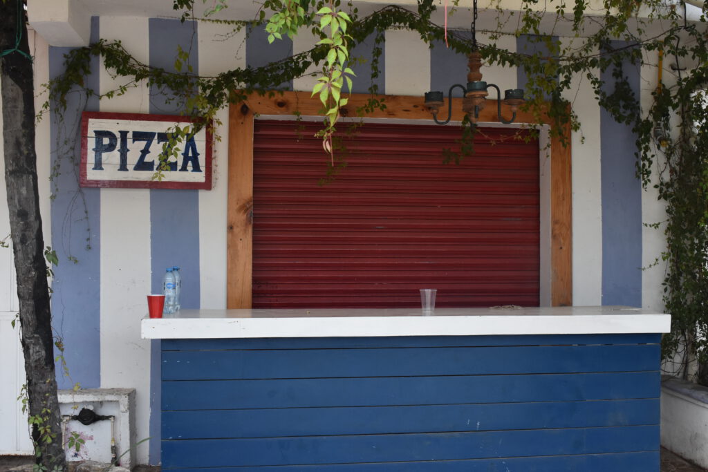Geschlossene Pizzeria in Tulum