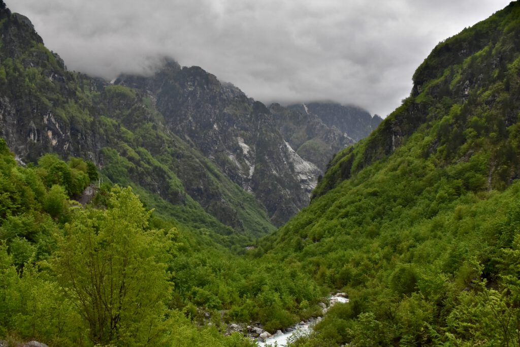 Berglandschaft in Theth