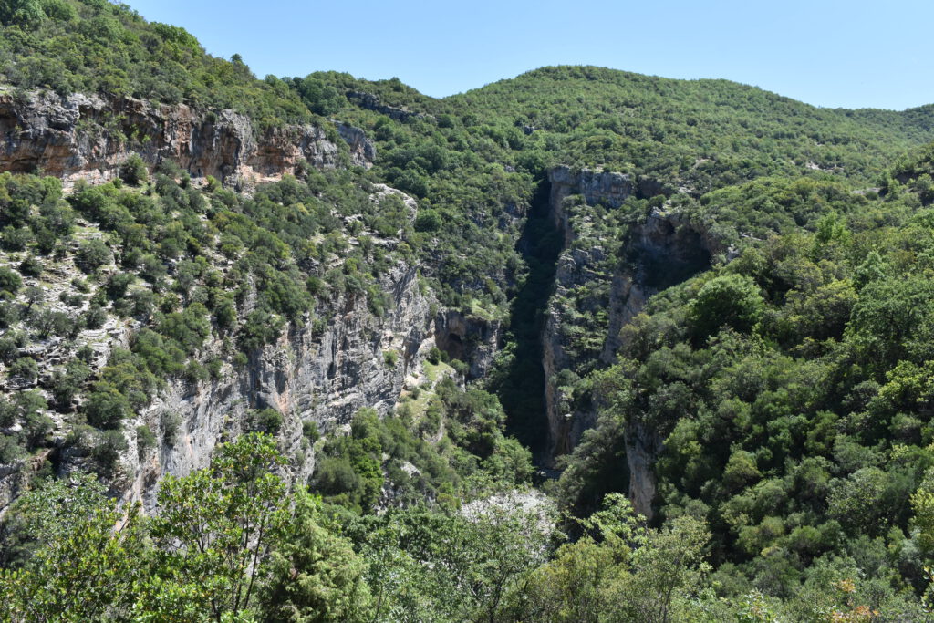 Blick auf die Lengerica-Schlucht
