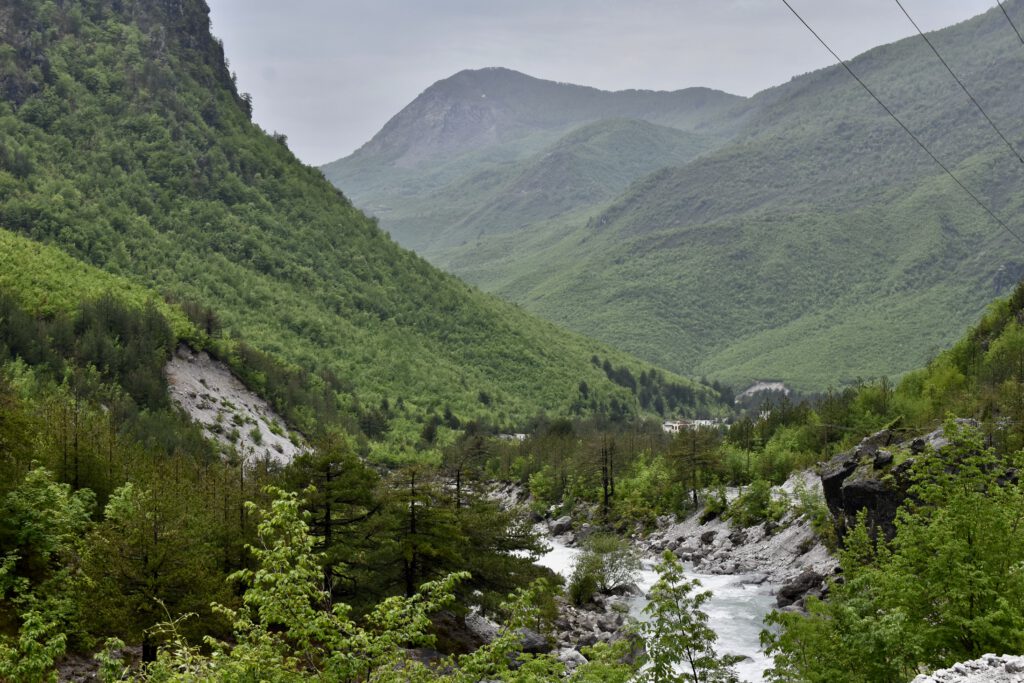 Berglandschaft in Theth, Albanien
