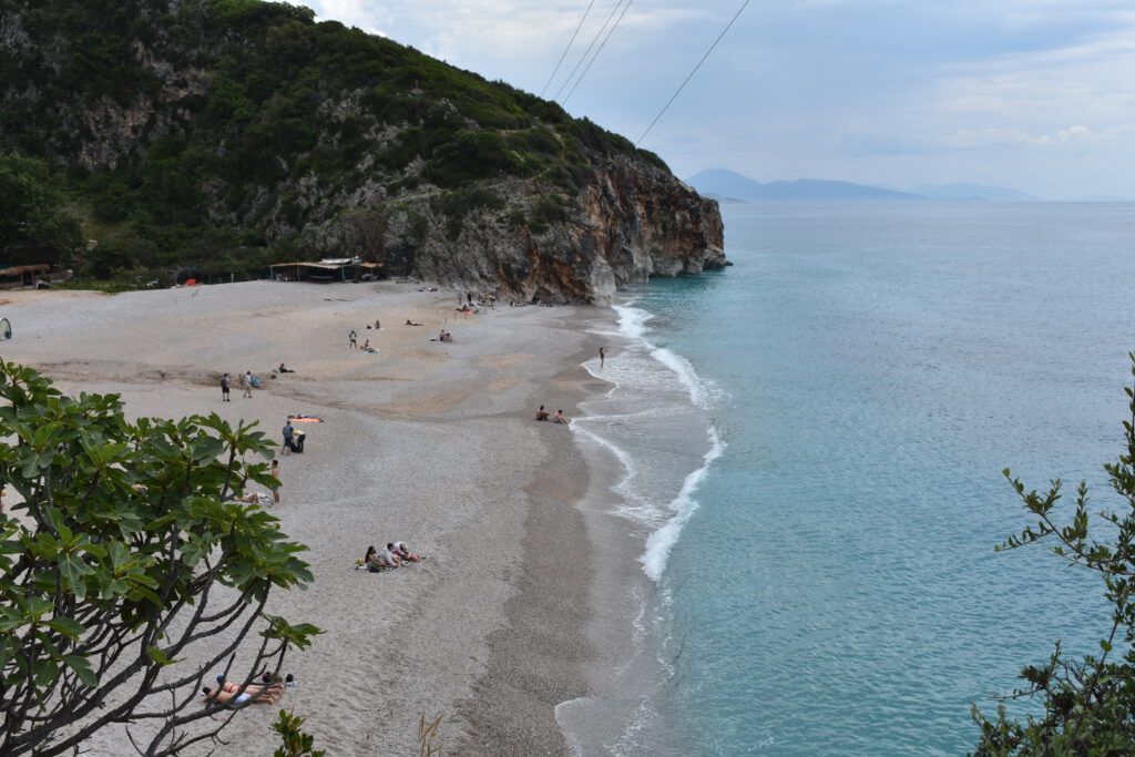 Gjipe Beach an der Küste von Albanien
