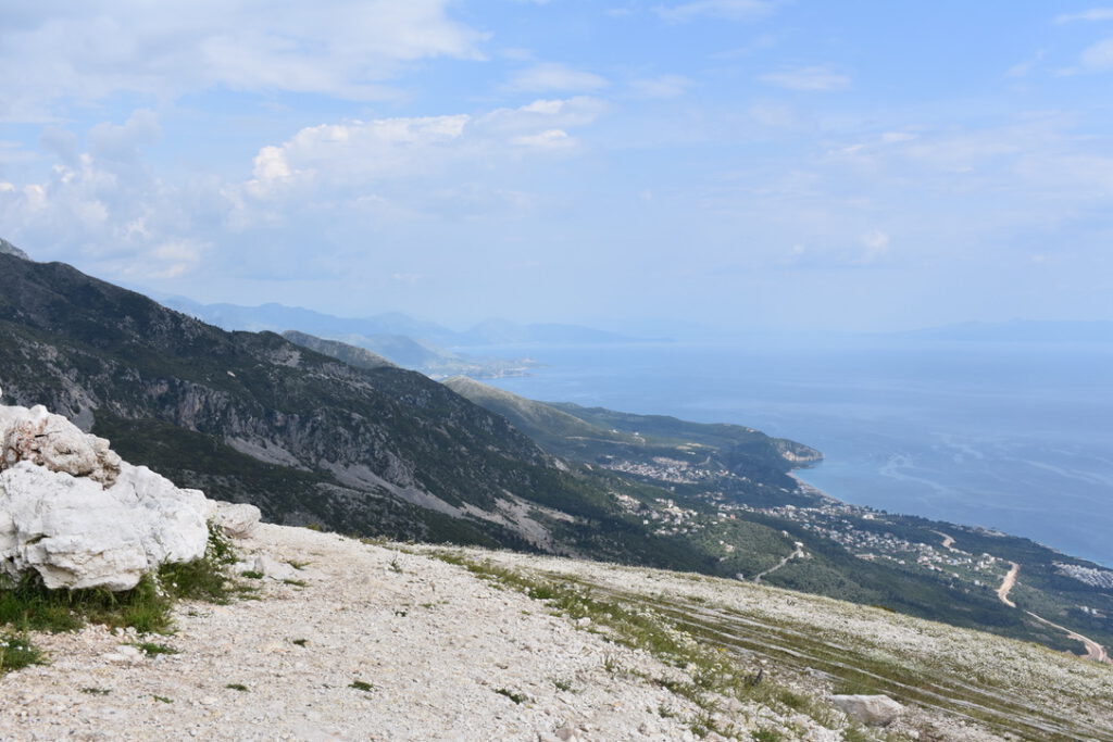 Aussicht auf die Küste vom Llogara-Pass